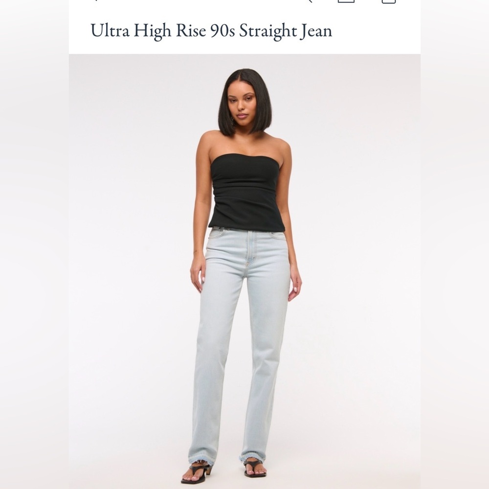Abercrombie & Fitch Ultra High Rise 90’s straight jeans 29 regular